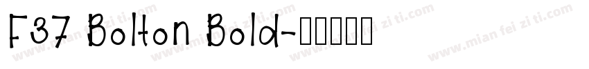 F37 Bolton Bold字体转换